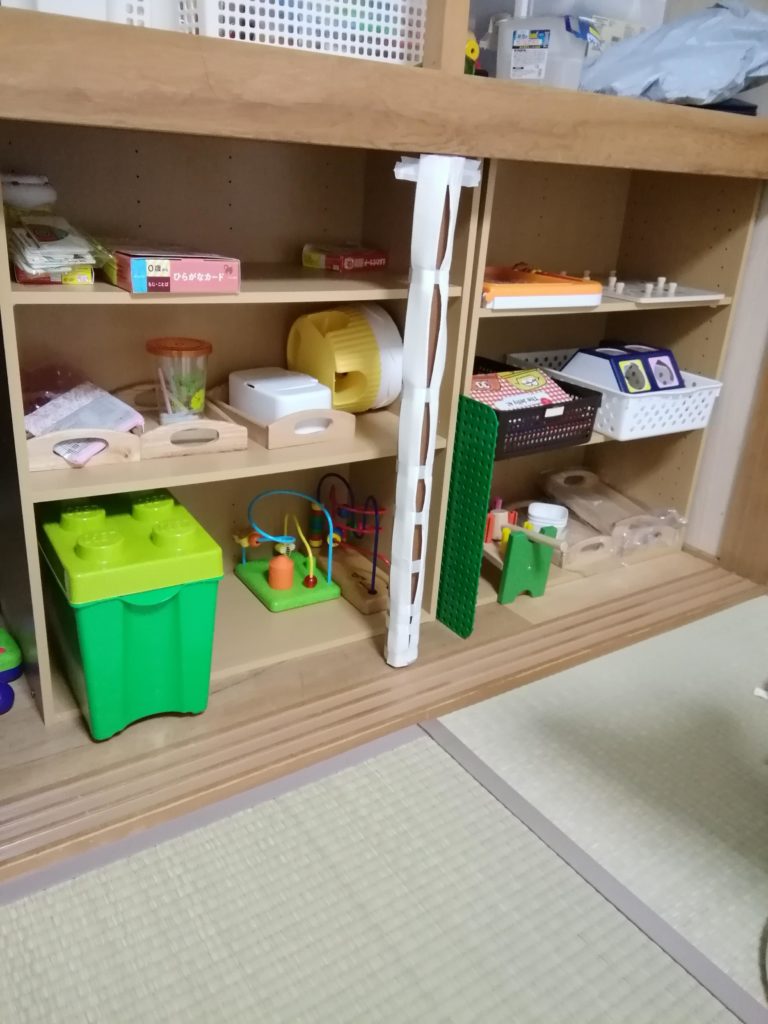 1歳6か月のモンテッソーリ教具をDIY！ニトリの教具棚も追加！ うーがめカンパニー